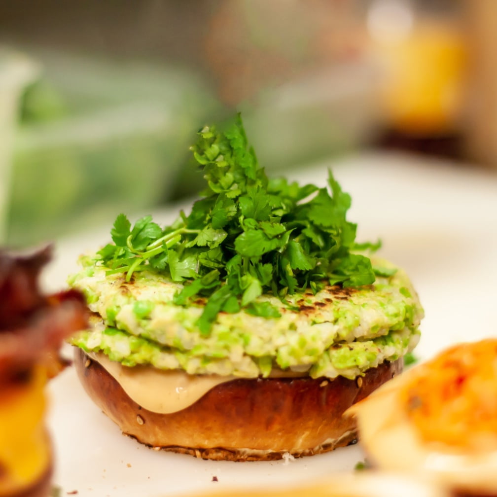 photo vegan burger